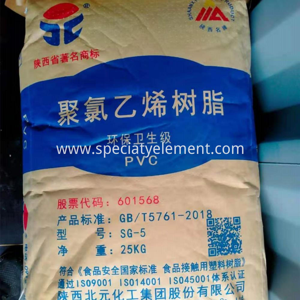 Beiyuan Brand PVC Resin Sg3 Sg5 Sg8 